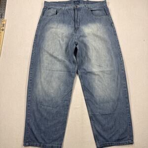 Vintage Knockout Jeans Baggy Y2K Skater Wide Leg 42x32